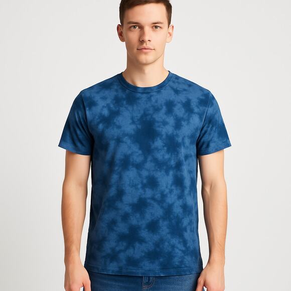 Urban Pipeline Blue Tie Dye Short Sleeve Tee Small - Picture 1 of 4